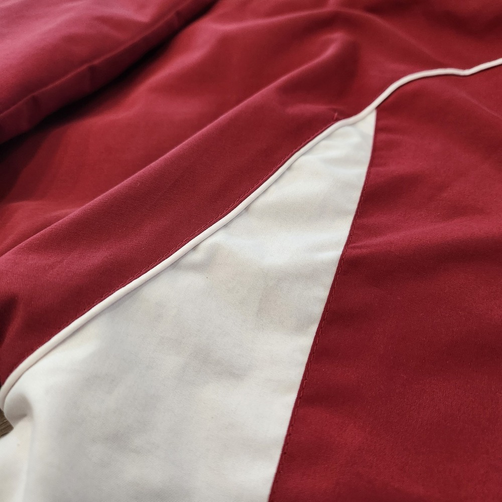 VTG Y2K RED OAK Oklahoma Sooners OU Men Med Crimson Fleece Lined Full Zip Jacket - Picture 9 of 14